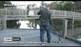 Embedded thumbnail for CobraCrane BackPacker DSLR Camera Jib Bridal Demo